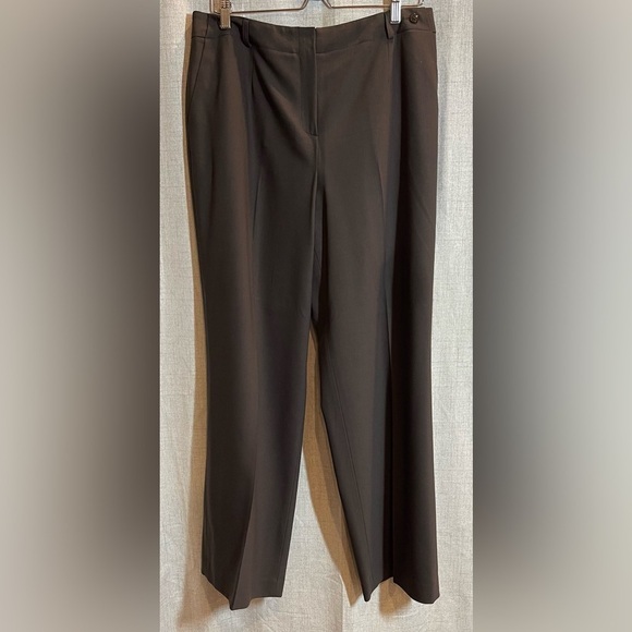 TALBOTS brown ITALIAN WOOL 2-piece suit pants (size 14) & jacket (size 12) - Picture 4 of 12